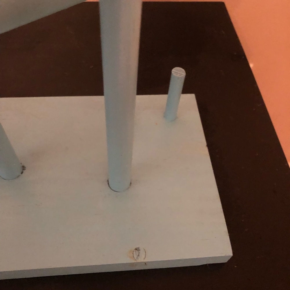 Sky Blue Wooden Jewelry Stand - Picture 6 of 7